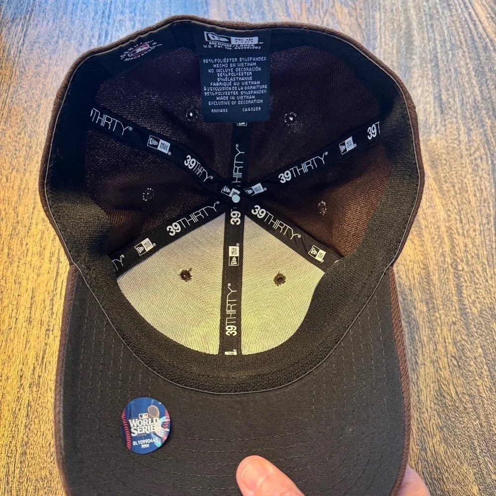 Men's New Era Brown San Diego Padres 2024 MLB Postseason Side Patch 39THIRTY